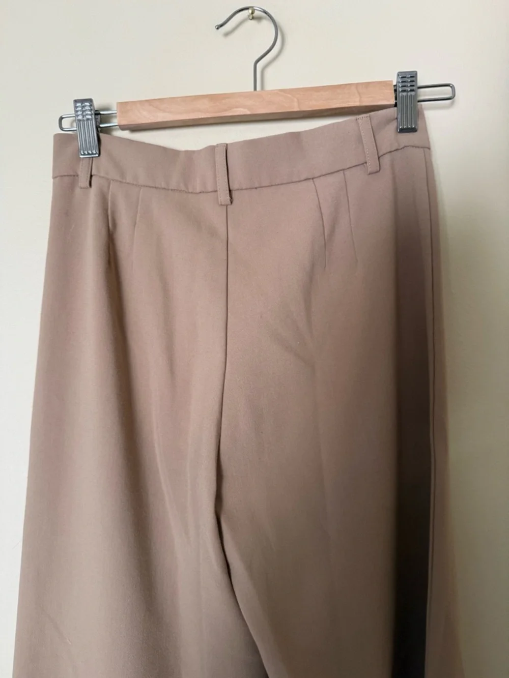 Zara Wide Leg Camel Trousers